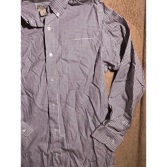 Duluth Trading Co Med Brown Flannel Slim Fit Plaid Button Down Long Sleeve (L) - Picture 2 of 6